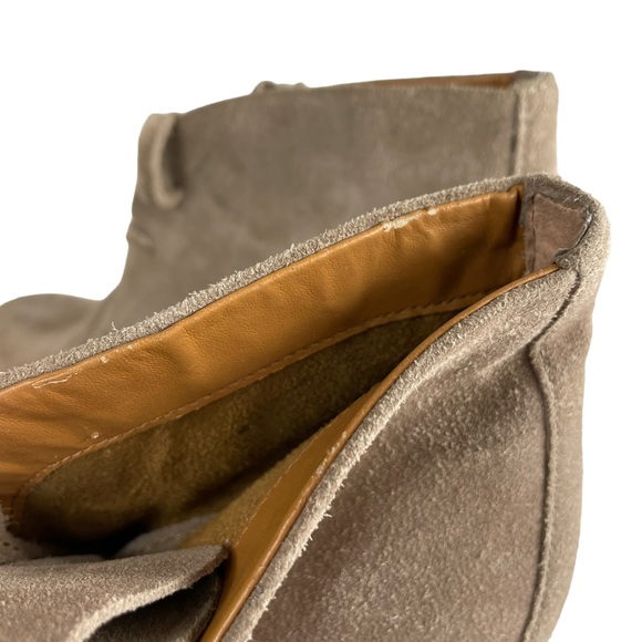 DV Dolce Vita Pellie Suede Wedge Ankle Booties Round Toe Taupe Woman’s US Size 7 - Picture 16 of 16